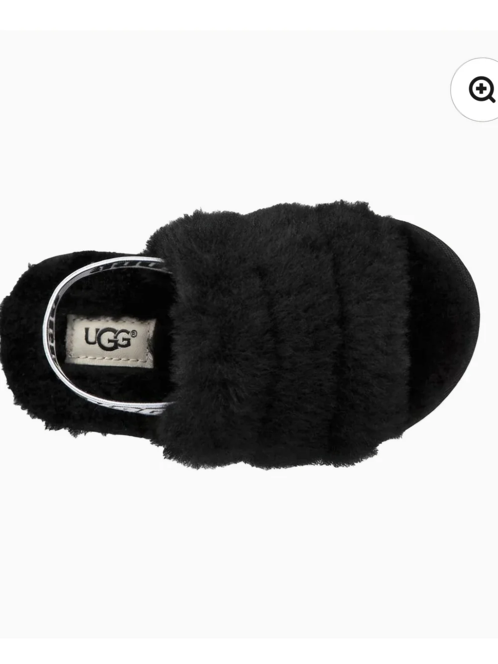 UGG Infant Fluff Yeah Slide Sandals Black - 2/3 S 9-12mo